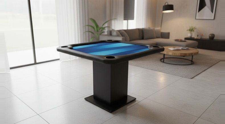 Mesa de Truco 100% Personalizada com Arte Exclusiva Azul - Tru2